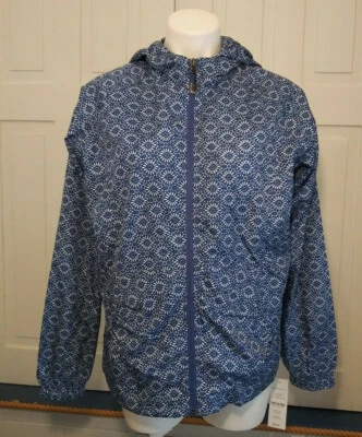 Nuevo HANNAH Pequeño Cortavientos Impermeable Chaqueta Estampado Floral Capucha Malla Forrada Cremallera Foto 1 de 4