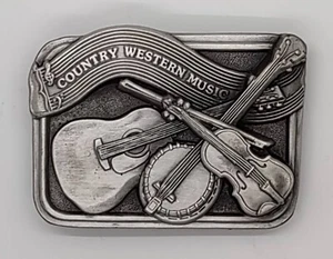 Hebilla de cinturón vintage de música country occidental - Imagen 1 de 4