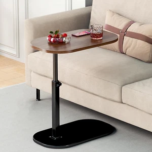 C Shaped End Table Adjustable Height,360°Swivel TV Tray Table,Couch Tables That - Picture 1 of 7