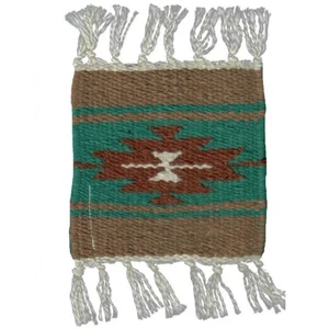 Montaña rusa de diseño suroeste de lana maya - 6"" x 6"" - ENVÍO GRATUITO - Imagen 1 de 1