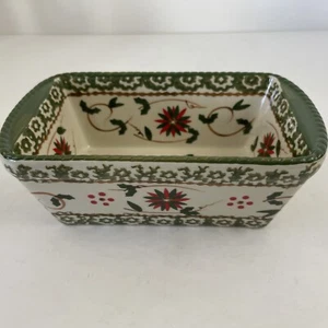 Temp-Tations Viejo Mundo Navidad ROJO Y VERDE 6 3/4" 12 OZ Panadero Mini Pan Sartén - Imagen 1 de 9