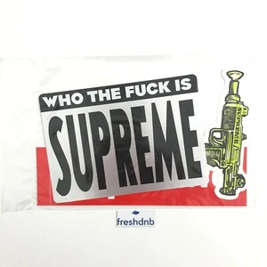 Supreme Sticker Pack - Who The F*ck Is - Machine Gun - 100% Genuine Authentic - Picture 1 of 1