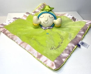 Sweet Pea Manhattan Toy Plush Security Blanket Lovey 11" Green Pink Baby Doll - Picture 1 of 5