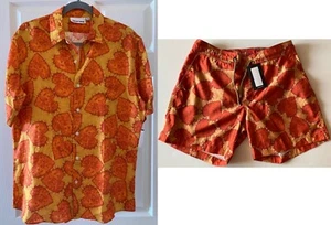 Neu mit Etikett Thorsun Herren Kaktus Herzen Shirt MED & Badeshorts Gr. 32 Set gelb/org $ 550 - Bild 1 von 13
