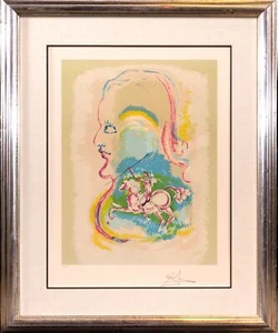 Salvador Dali Traum eines Reiters Lithographie auf Papier Surrealismus Kunst - Bild 1 von 10