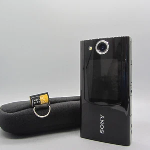 Sony Bloggie MHS-FS2 Handheld HD Selfie Screen Camcorder Black Tested - Picture 1 of 8