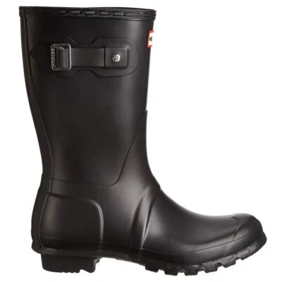 Hunter Original Short Wellies Black Womens Rainboots - Image 1 of 4
