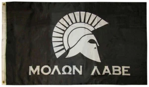 3x5 Molon Labe Come and Take It 300 Spartan Battle Flag 3'x5' Banner Ösen  - Bild 1 von 2