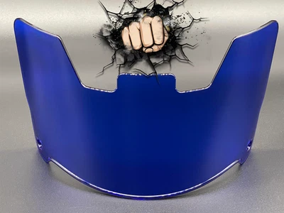 Réplica de visera de casco azul transparente tamaño completo/velocidad/flexibilidad compatible Foto 1 de 4