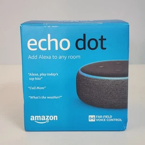 Amazon Echo Dot 3rd Generation Black Bluetooth Wireless Smart Speaker With Alexa - Imagen 1 de 8
