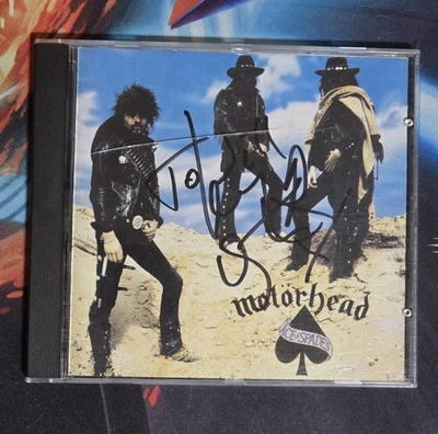 Motorhead Ace Of Spades CD UK Press Signed By Lemmy Ian Fraser Kilmister  - Image 1 of 4