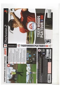 Tiger Woods PGA 08 PS2 Artwork Only Authentic - Bild 1 von 1