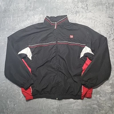 Chaqueta cortavientos Wilson para hombre 2XL multicolor manga larga cremallera completa logotipo Foto 1 de 4