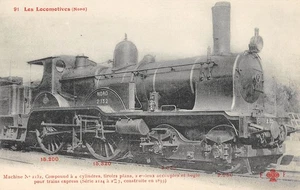 CPA TRAIN / LES LOCOMOTIVES (NORD) / MACHINE N°2132 / COMPOUND - Picture 1 of 1