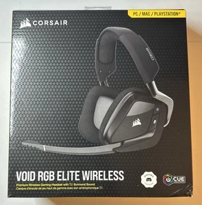 CAJA ABIERTA CORSAIR VOID RGB ELITE Auriculares Inalámbricos para Juegos para PC, PS5, PS4 Carbono - Imagen 1 de 4