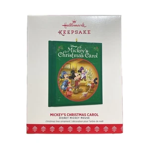 2017 Hallmark Keepsake Disney Mickey Mouse Cuento de Navidad Libro Ornamento - Imagen 1 de 7