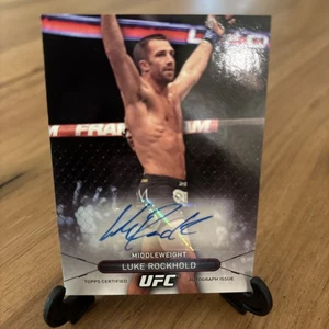 Tarjeta autógrafa exclusiva Topps UFC High Impact 2016 Luke Rockhold automática HA-LR - Imagen 1 de 2