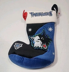 Minnesota Timberwolves Holiday Stocking Weighted Embroidered Christmas NWT - Picture 1 of 5
