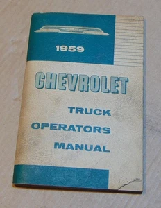 Original 1959 Chevrolet Truck Operators Manual - Bild 1 von 1