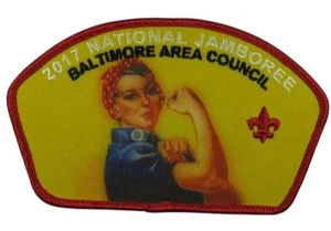 2017 Jamboree Baltimore Area Council MD Rosie The Riveter JSP RED Bdr (VT763) - Photo 1/2