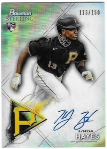 Ke'Bryan Hayes 2021 BOWMAN STERLING ROOKIE AUTOGRAPH CARD Pirates RC AUTO SP/150 - Picture 1 of 2