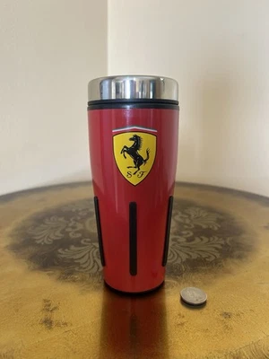 Ferrari Thermal Travel Mug Matte Red With Slide Lid Brand New - Image 1 of 4