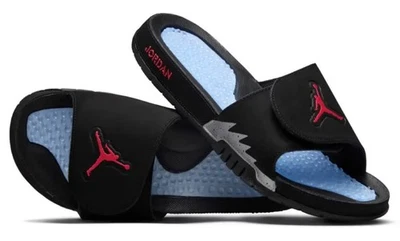 Talla 12-Nike Jordan Hydro 5 Retro Slides Metálico Negro/Rojo-555501-061 Foto 1 de 4