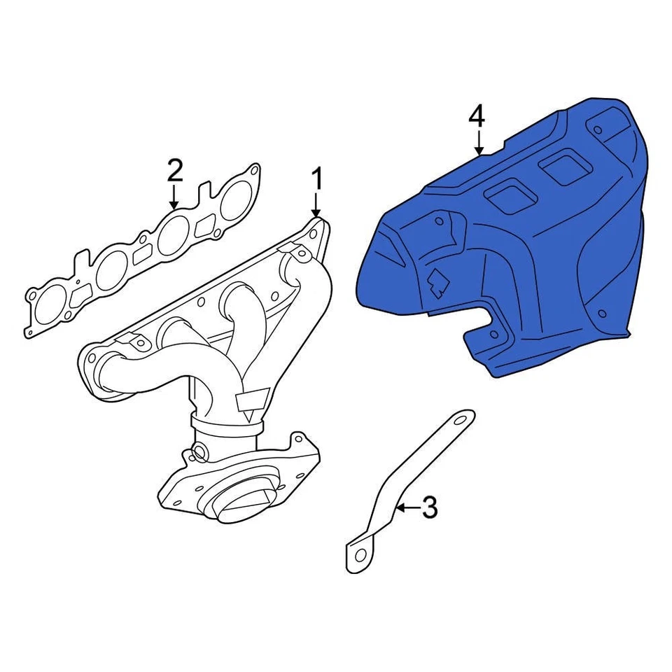 For Nissan Sentra 2013-2019 Nissan 165903SR0A Exhaust Manifold Heat Shield Foto 1 de 1