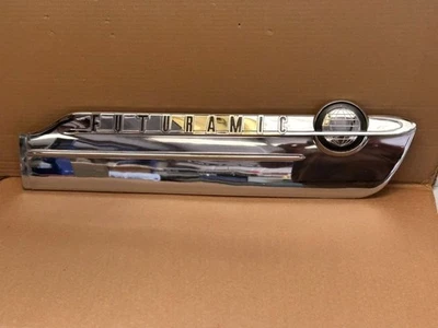 Oldsmobile 98 Futuramic 1949 diestro protector de grava inferior moldura ¡Nuevo de Lote Antiguo! Foto 1 de 4