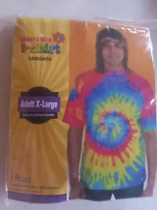 Groovy 60’s t-shirt camiseta 1960's, Mens Costumes Adult X-Large - Foto 1 di 6