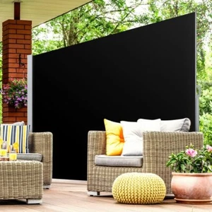 Privacy Screen 2 x 3m Retractable Side Awning Roller Blind Sun Shade Outdoor Bl - Picture 1 of 7