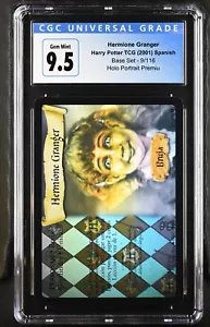 2001 Harry Potter Holo Premium 9/116 SPANISH Hermione Granger CGC 9.5 Gem Mint - Picture 1 of 2