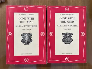 Gone With The Wind by Margaret Mitchell Vol I & II 1957 1st St Martin’s Library - Picture 1 of 8