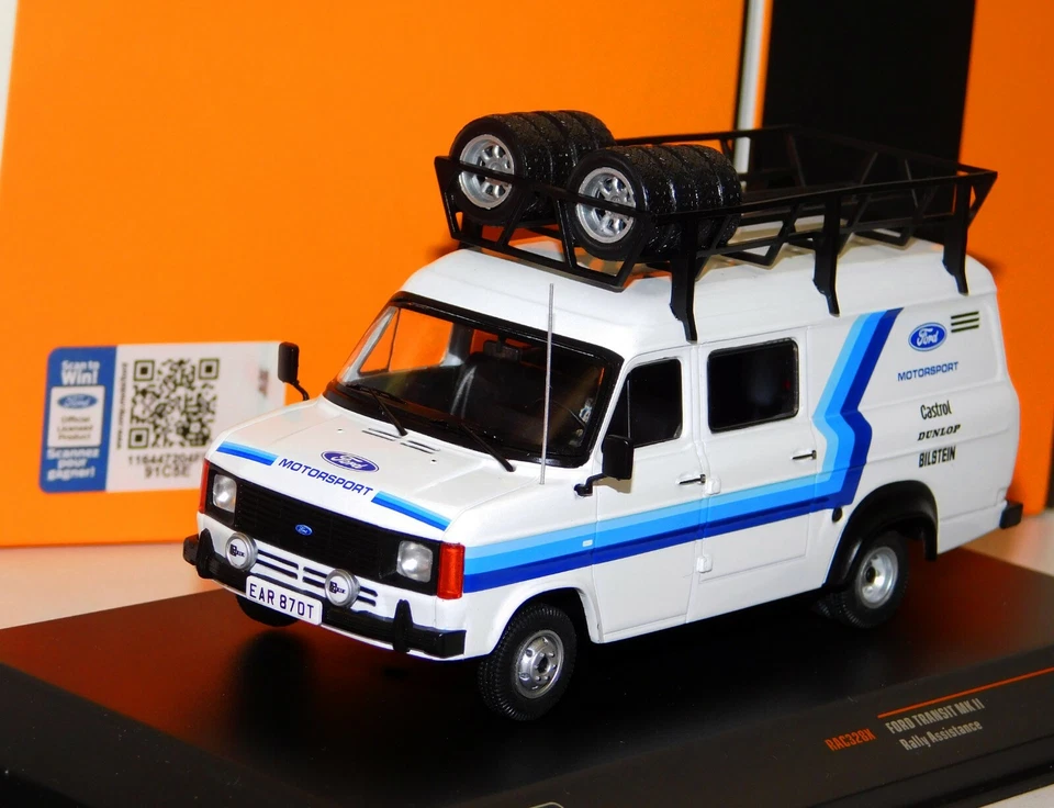FORD TRANSIT MK2 RALLY ASSISTANCE  SERVICE VAN IXO RAC328X 1/43 - Image 1 of 1