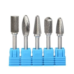 6mm Shank TCT Carbide Rotary Point Burr File Die Grinder Drill Bit - Picture 1 of 24