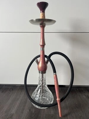 Mr. Wood Shisha Rosa + Lederschlauch - Bild 1 von 4