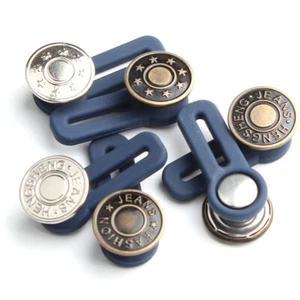 1/5Pcs Extended Buckles Buttons For Jeans Pants Waist Button DIY Craft Sewing - Picture 1 of 43