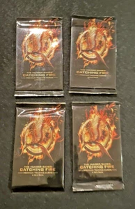 4 Unopened Packs Hunger Games Catching Fire Trading Cards 2012 Jennifer Lawrence - Picture 1 of 1