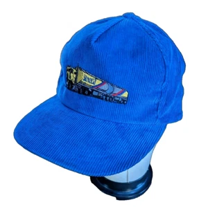 Sunoco Blue Corduroy Tanker Truck Train Snapback Hat Cap Transportation Trucking - Picture 1 of 8