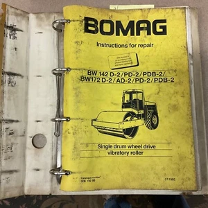 Bomag BW142 D-2 BW172 PD-2 SERVICE SHOP REPAIR MANUAL VIBRATORY COMPACTOR ROLLER - Picture 1 of 7