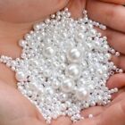White Imitation Pearl Beads With Hole Jewellery Bracelet Making Crafting 3-8mm