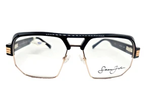 Sean John SJO 5110 001 Black Satin Gold Eyeglass Frames 57 15 145 - Picture 1 of 6