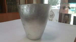 VASO IN CRISTALLO CON FOGLIA ARGENTO DOGALE SOLE E LUNA 51.31.0228 (0030) - Foto 1 di 4