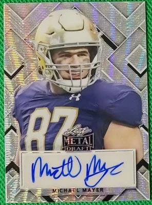 MICHAEL MAYER /30 2022 Leaf Metal Draft Silver Wave Portrait #PA-MM1 Auto RC - Image 1 of 2