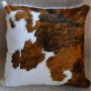 Tricolor Cowhide Pillow - Picture 1 of 7
