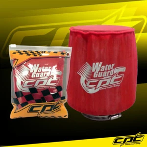 CPT Universal Water Guard Cold Air Intake Air Filter Cover (Red) - X-Large - Picture 1 of 1