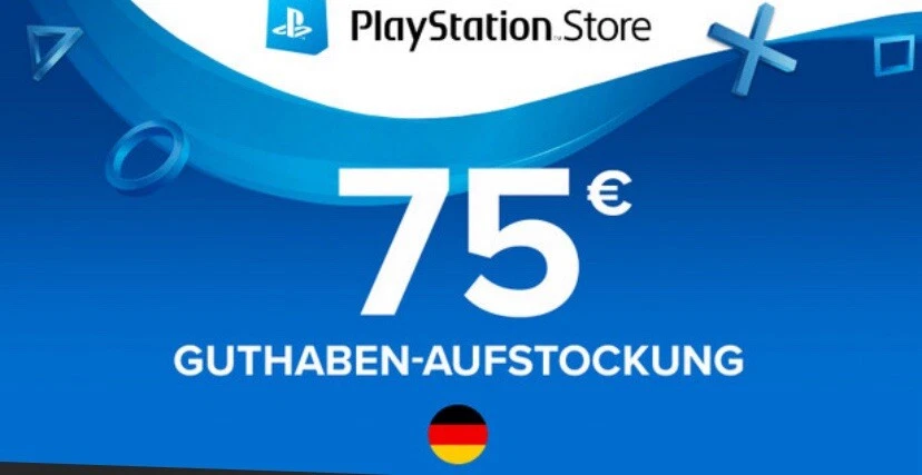 PlayStation Network Card PSN 75 Euro Guthaben Code Deutschland Chatnachricht - Bild 1 von 1