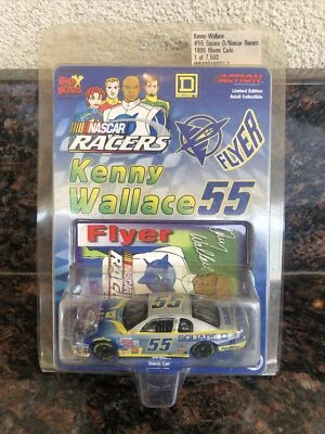 1999 Action 1/64 Kenny Wallace #55 Nascar Racer Flyer Monte Carlo - Image 1 of 2