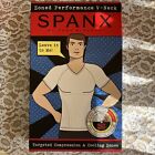 Men’s Spanx Zoned Performance Slimming Compression V Neck T Shirt Black XXL