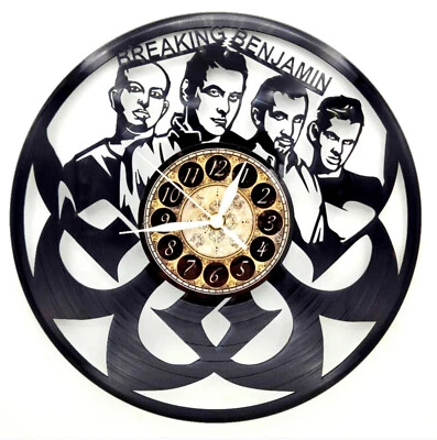 BREAKING BENJAMIN | Vinyl Record Clock | Unique Wall Art Gift | FREE SHIPPING Foto 1 de 2